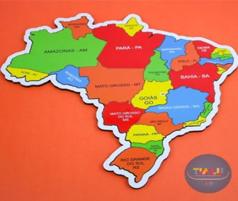 Quebra-Cabeça Mapa Regiões do Brasil