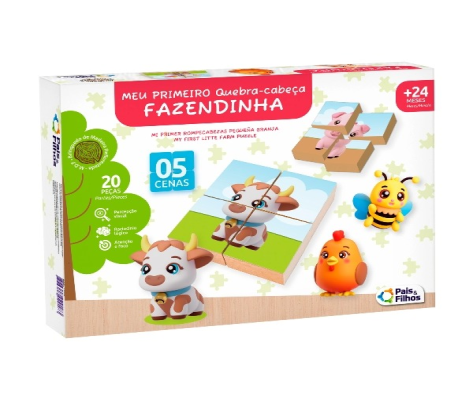 Meu Primeiro QC - Fazendinha 20 pçs