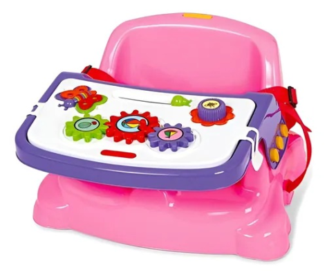 Cadeira Didática Poliplac- Rosa