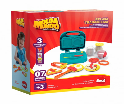 Massinha de Modelar Grill 7 pçs
