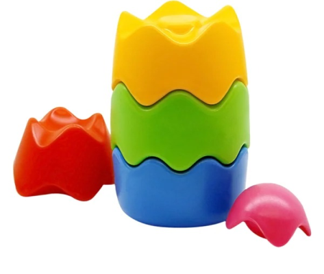 Brinquedo Infantil Didático Piâmide de Cores -