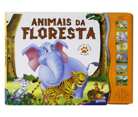 Livro Mundo dos Animais Sons: Animais da Floresta