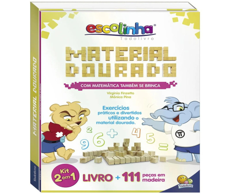 Livro Material Dourado-111 peças