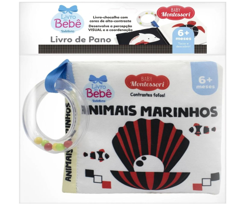 Livro Baby Montessori - Contrastes Fofos- Animais