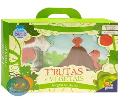 Livro Alegria no Banho: Frutas e Vegetais
