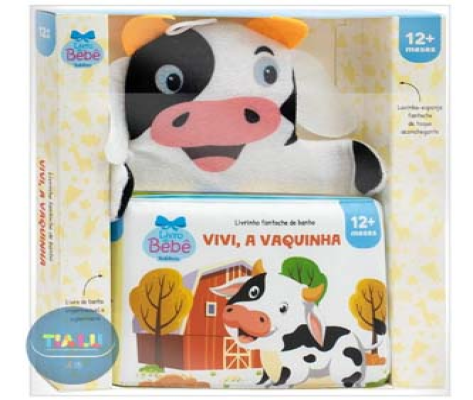 Livrinho fantoche de banho- Vivi, a Vaquinha