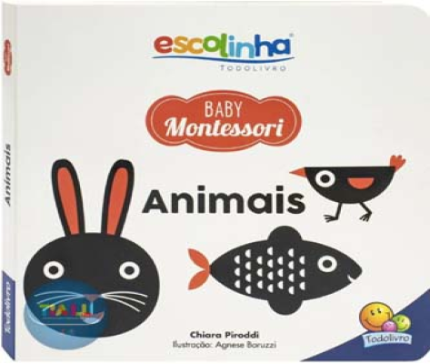 Livro Baby Montessori - Contrastes-Animais