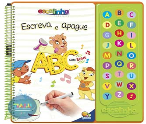 Livro Escreva Apague- ABC com Sons
