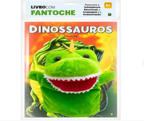 Livro Com Fantoche Dinossauro