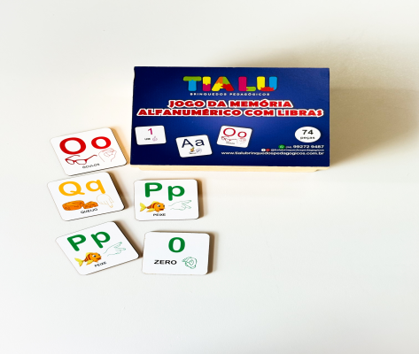 Jogo da Memória Alfanumérico com Libras